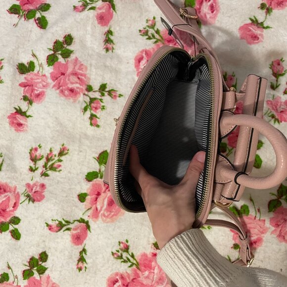 NWT gold and pink certified vegan leather purse / bookbag! - Picture 9 of 16